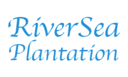 Blue cursive text reads "RiverSea Plantation," potentially related to a home builder or real estate development.